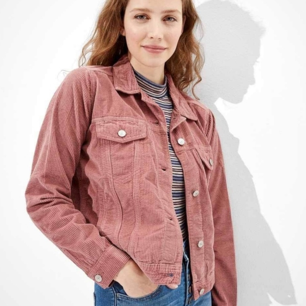American Eagle Corduroy Jacket - Pink, Women’s US S